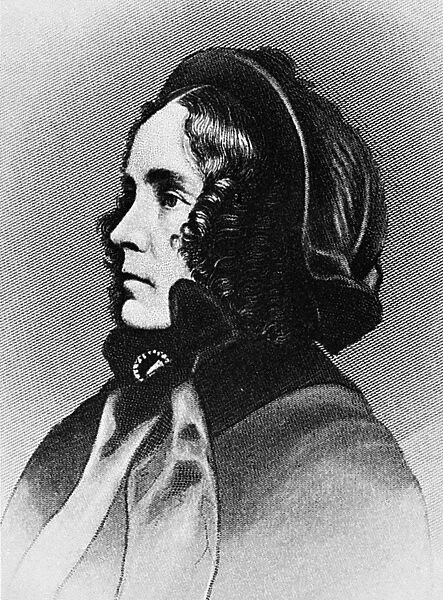 JANE PIERCE (1806-1863). Jane Means Appleton Pierce. Wife of Franklin Pierce. Steel engraving, 19th century
