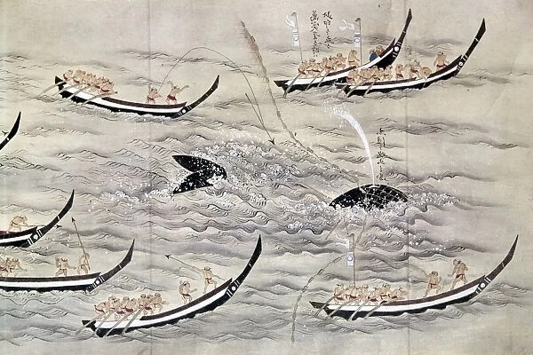 Japanese scroll painting, c1800