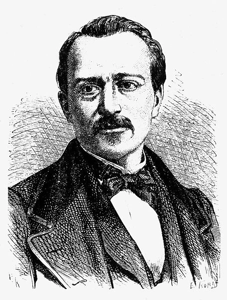 JEAN JOSEPH ETIENNE LENOIR (1822-1900). French inventor. Wood engraving, 19th century