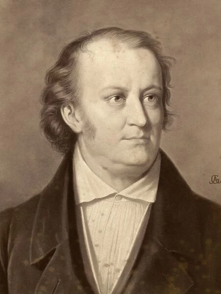 JEAN PAUL FRIEDRICH RICHTER (1763-1825). German writer. Painting by Albert Gr├ñfle (1807-1889)