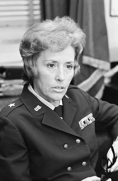 JEANNE HOLM (1921-2010). American general, first female one-star general of the