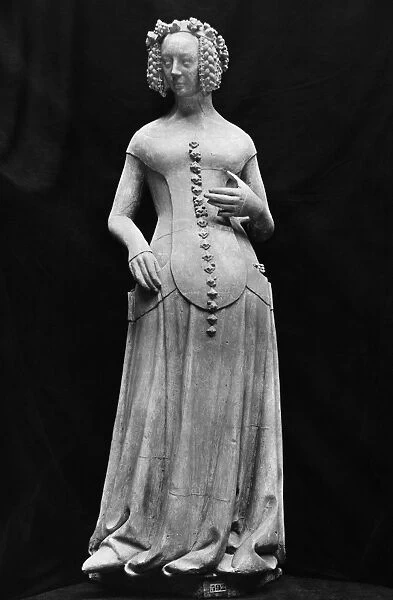 JEANNE II D AUVERGNE (1378-1424). Jeanne de Boulogne. Wife of Jean, duc de Berry. Sculpture, 15th century
