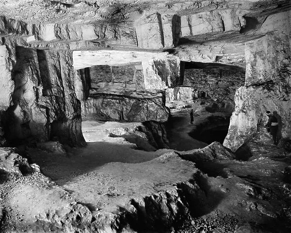 JERUSALEM: ZEDEKIAHs CAVE. Zedekiahs Cave, also known as Solomons Quarries