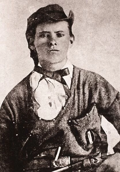 JESSE JAMES (1847-1882). American desperado. Photographed c1873