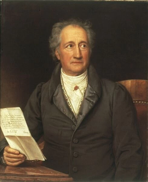JOHANN GOETHE (1749-1832). Johann Wolfgang von Goethe. German poet and man of letters