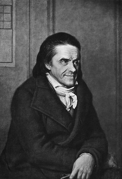 JOHANN PESTALOZZI (1746-1827). Swiss educational reformer. Painting by A. Schoner