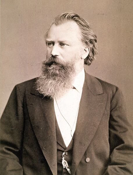 JOHANNES BRAHMS (1833-1897). German composer and pianist. Original cabinet photograph