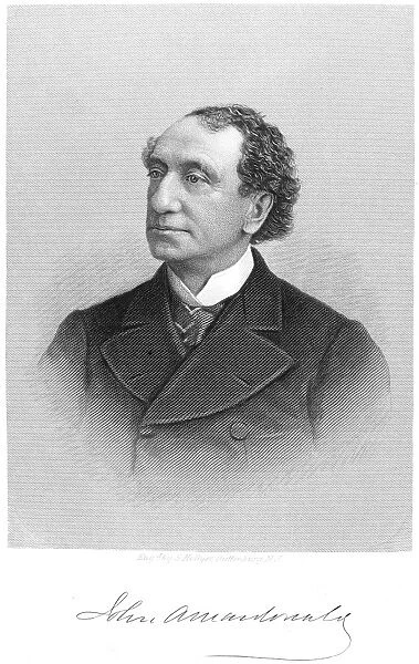 JOHN ALEXANDER MacDONALD (1815-1891). Canadian politician and statesman. Steel engraving by Samuel Hollyer, 1882