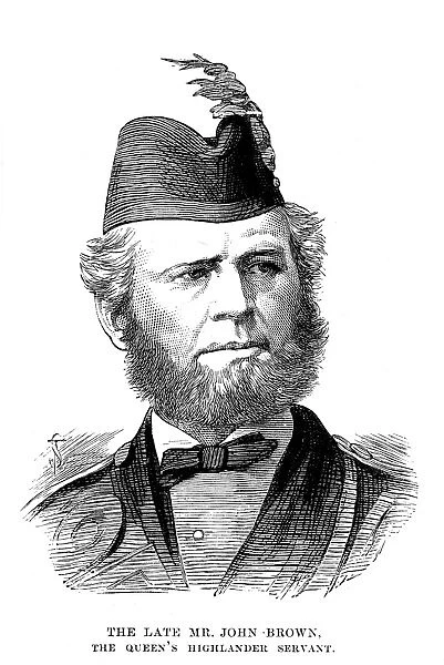 JOHN BROWN (1827-1883). Scottish servant to Queen Victoria. Line engraving, 1883