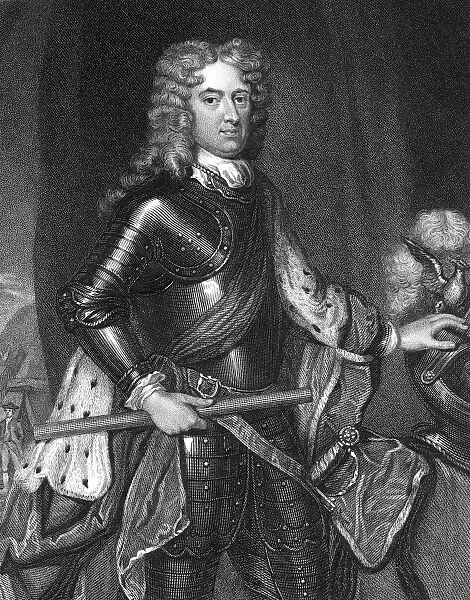 JOHN CHURCHILL (1650-1722). 1st Duke of Marlborough. English military commander. Steel engraving, 1836, after Sir Godfrey Kneller