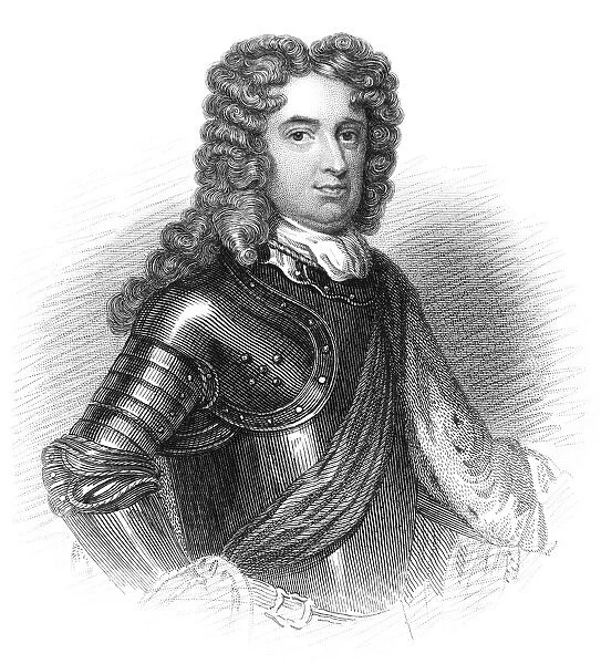 JOHN CHURCHILL (1650-1722). 1st Duke of Marlborough. English military commander. Steel engraving, 19th century, after Sir Godfrey Kneller