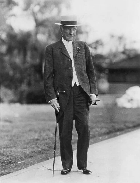 JOHN D. ROCKEFELLER (1839-1937). American oil magnate. Photographed in 1911