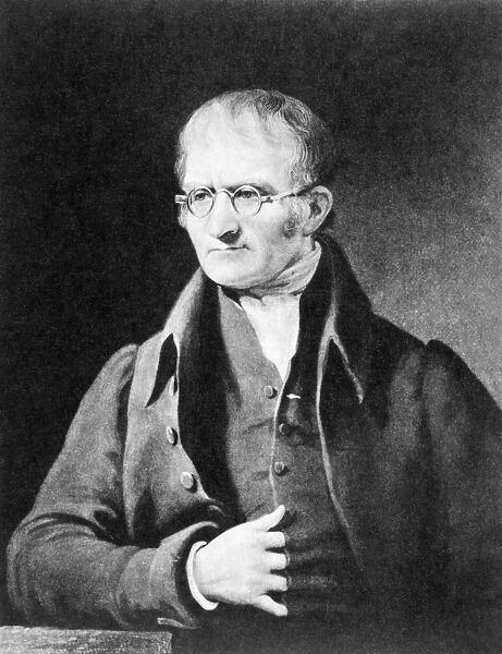 JOHN DALTON (1766-1844). English chemist and physicist. Mezzotint, 19th century