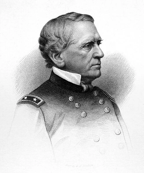 JOHN DIX (1798-1879). American politician and army officer. Engraving, 19th century
