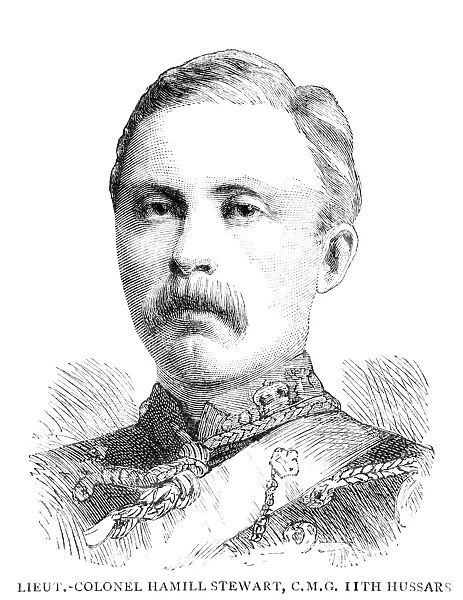 JOHN DONALD HAMILL STEWART (1845-1884). British soldier. English engraving, 1884