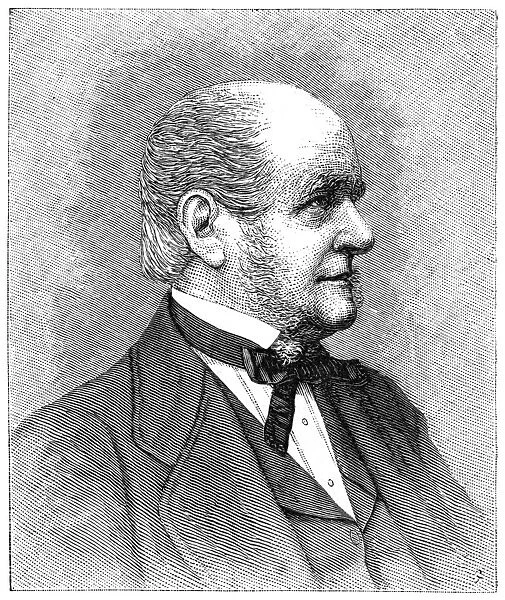 JOHN ELLA (1802-1888). English violinist and concert director. Engraving, 19th century