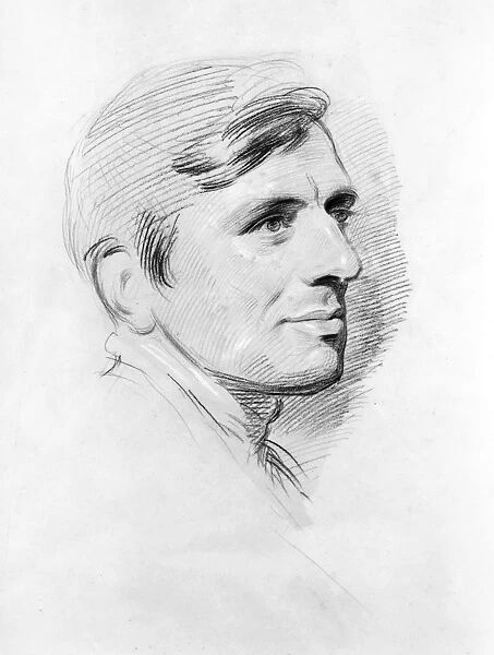 JOHN HENRY NEWMAN (1801-1890). English theologian and Roman Catholic cardinal. Chalk drawing