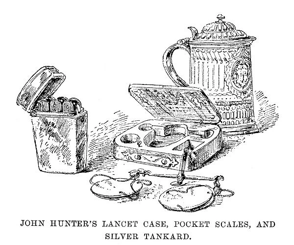 JOHN HUNTER (1728-1793). Scottish surgeon and anatomist. John Hunters lancet case