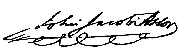 JOHN JACOB ASTOR (1763-1848). American fur trader and financier. Autograph signature