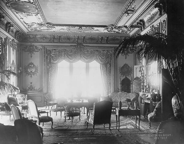 JOHN JACOB ASTOR RESIDENCE. Interior of the home of John Jacob Astor IV (1864-1912)