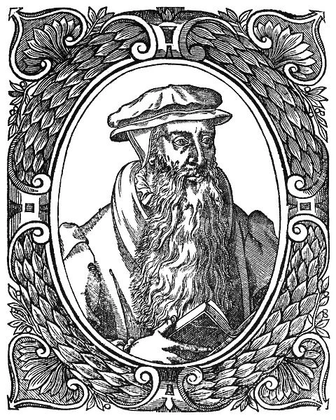 JOHN KNOX (1505-1572). Scottish religious reformer. Woodcut from Theodore Bezas Icones