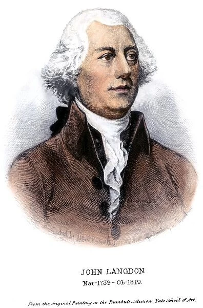 JOHN LANGDON (1739-1819). American Revolutionary leader