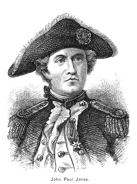 JOHN PAUL JONES (1747-1792). American (Scottish-born) naval commander. Line engraving
