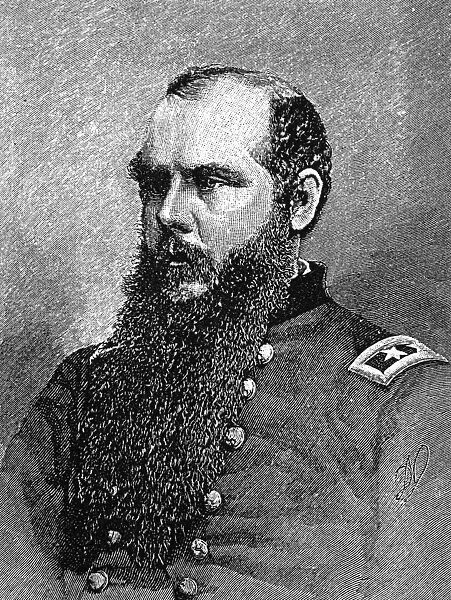 JOHN SCHOFIELD (1831-1906). John McAllister Schofield. American army officer. Wood engraving, 1887