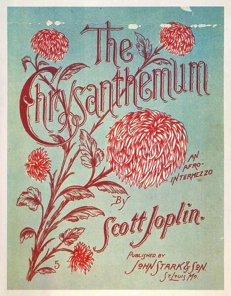 JOPLIN: CHRYSANTHEMUM. Lithograph sheet music cover of Scott Joplins The Chrysanthemum ( An Afro-Intermezzo ), 1904