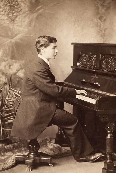 JOSEF HOFMANN (1876-1957). Polish pianist. Photographed in 1898
