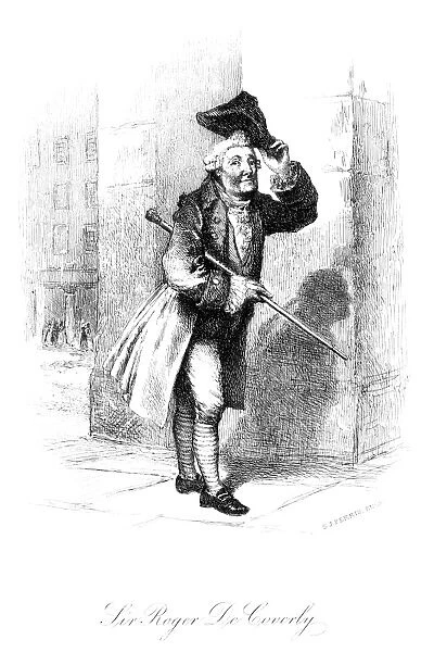 JOSEPH ADDISON: WRITINGS. Sir Roger de Coverly, a character described in the Spectator : etching