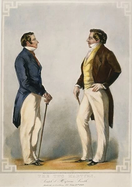 JOSEPH & HYRUM SMITH. The two martyrs, Joseph Smith (1805-1844), right, and his brother Hyrum