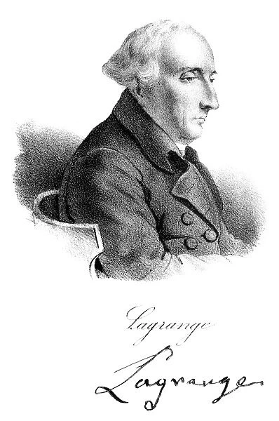 JOSEPH LOUIS LAGRANGE (1736-1813). French (Italian-born) mathematician and astronomer