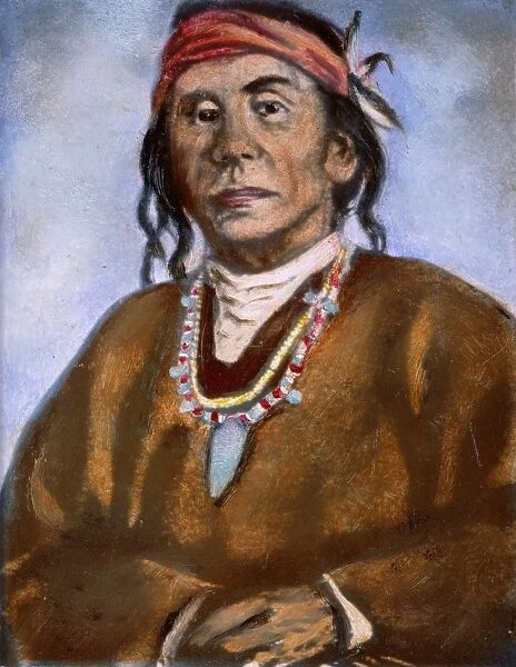 JUAN REY ABEITA (1848-?). Tribal elder of Isleta Pueblo, New Mexico
