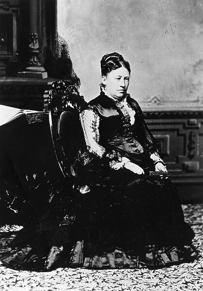JULIA DENT GRANT (1826-1902). Wife of President Ulysses S. Grant. Photograph, c1869