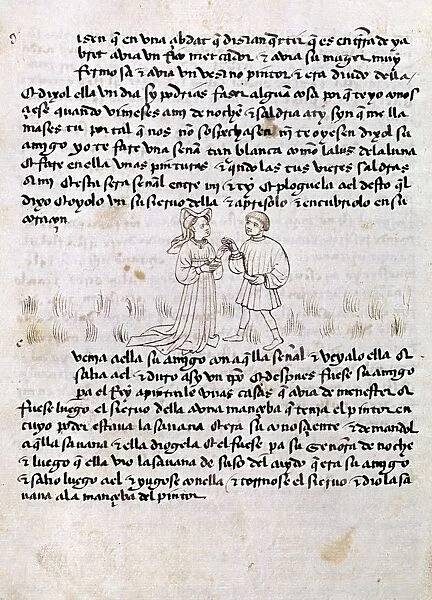 KALILA WA DIMNA. Page from a Latin translation of the Kalila wa Dimna, a traditional