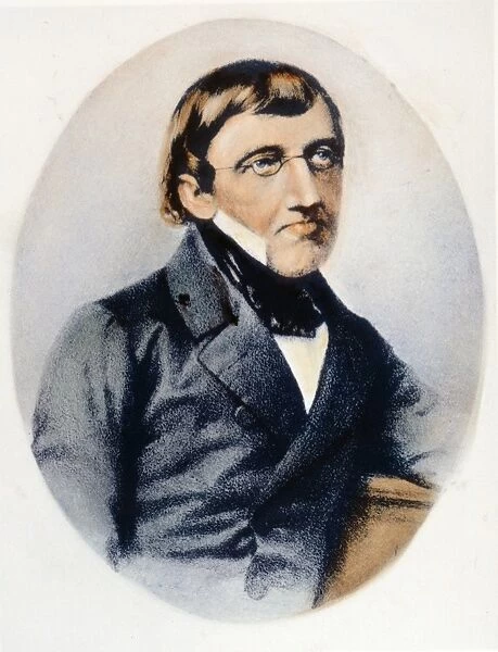 KARL VON BAER (1792-1876). Karl Ernst von Baer. Estonian naturalist and embryologist: lithograph