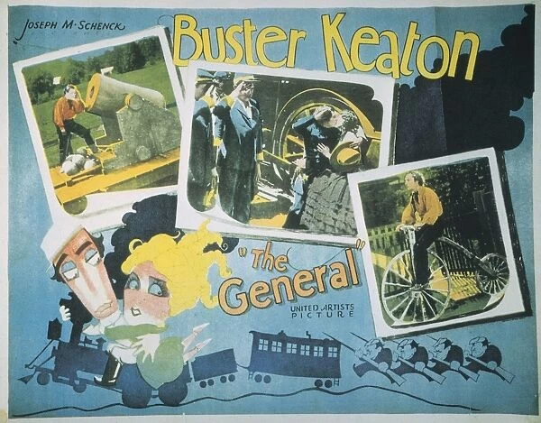 KEATON: THE GENERAL, 1927. Poster for the 1927 film, The General, directed by and starring Buster Keaton