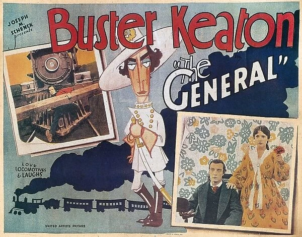 KEATON: THE GENERAL, 1927. Poster for the 1927 film The General, directed by and starring Buster Keaton
