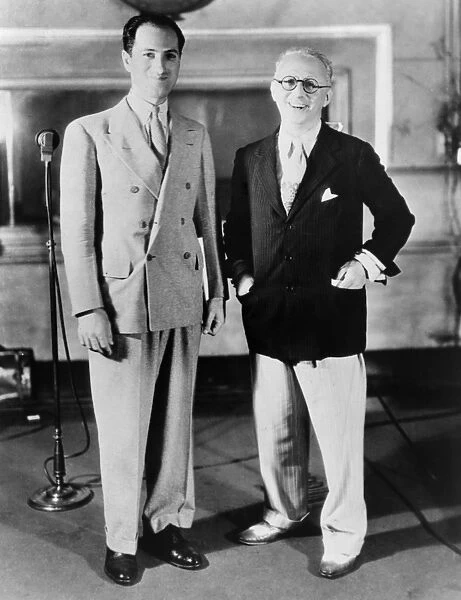 KERN & GERSHWIN, 1933. American composers Jerome David Kern (left) and George Gershwin