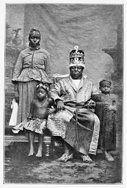 KING OF CALABAR, 1893-94. The King of Calabar, Nigeria, whom Mary Henrietta Kingsley