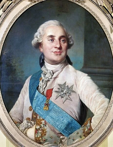 King of France, 1774-1792. Oil on canvas by Joseph Siffred Duplessis, late 18th century