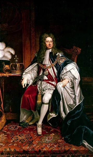 KING GEORGE I OF ENGLAND (1660-1727). King of England, 1714-1727. Canvas, 1716