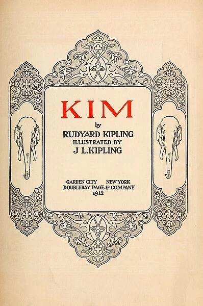 KIPLING: KIM, 1912. Title page from a 1912 edition of Kim by Rudyard Kipling