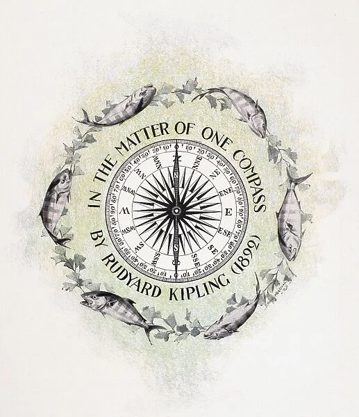 KIPLING: MATTER OF COMPASS. Illustration for Rudyard Kiplings poem In the Matter of One Compass