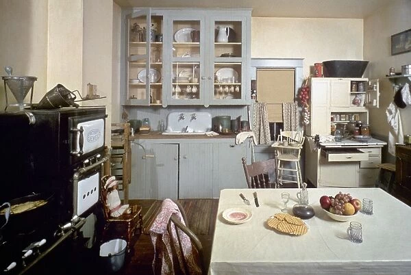 Kitchen of an Italian-American home, c1925