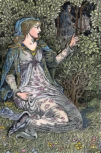 LA BELLE ISAULT, 1923. Illustration by Louis Rhead (1857-1926) for The Story of King Arthur
