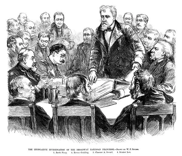 LABOR INVESTIGATION, 1886. Legislative investigation of the Broadway Railway Franchise