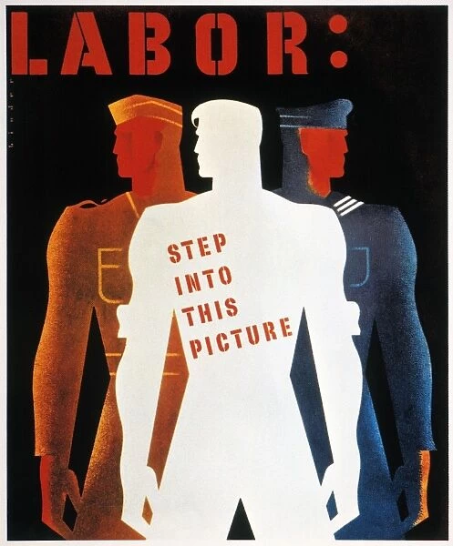 Labor: Step into this Picture. American World War II poster, c1940