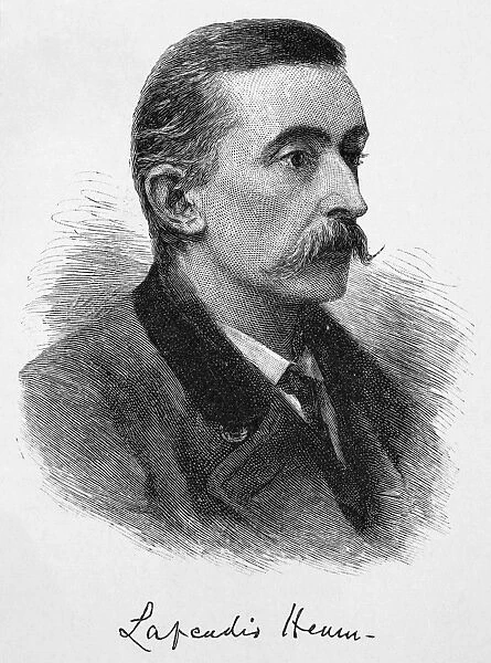 LAFCADIO HEARN (1850-1904). American writer. Wood engraving, 1887